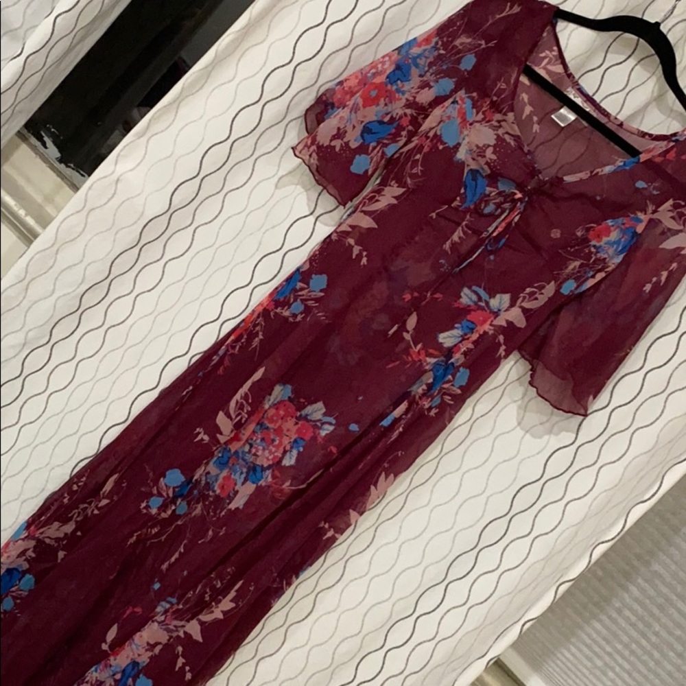 Urban outfitters BOHO Flyaway maxi Chiffon dress